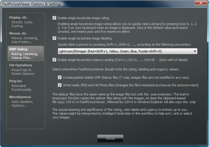 Options Dialog 3